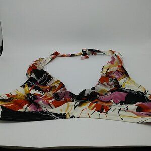 Be Creative Ruffled Floral Bikini Top